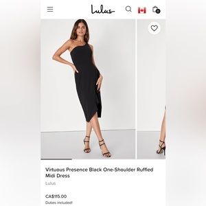 NWT Lulu’s Virtuous Presence Dress